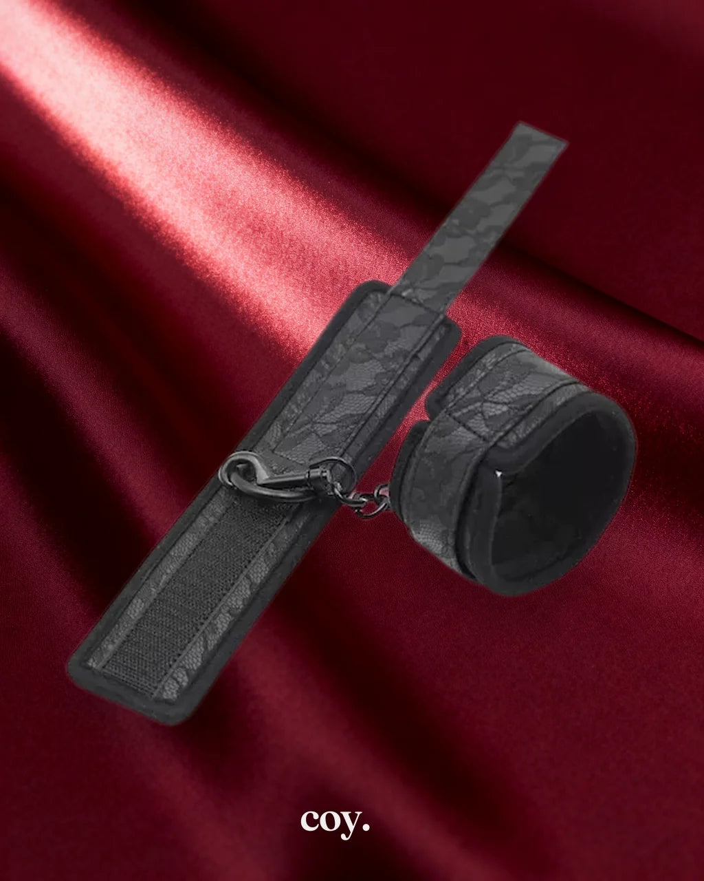 Leather Play Perfectly Splended Wrist Restraints — Black — Coy
