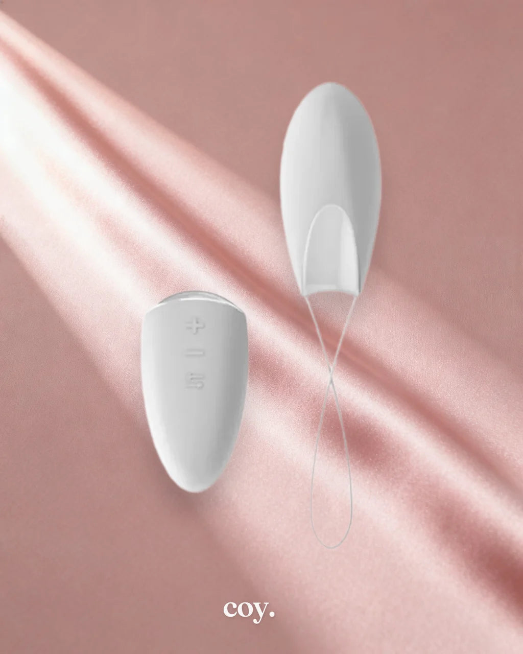 Ovo R1 Rechargeable Remote Love Egg — White — Coy