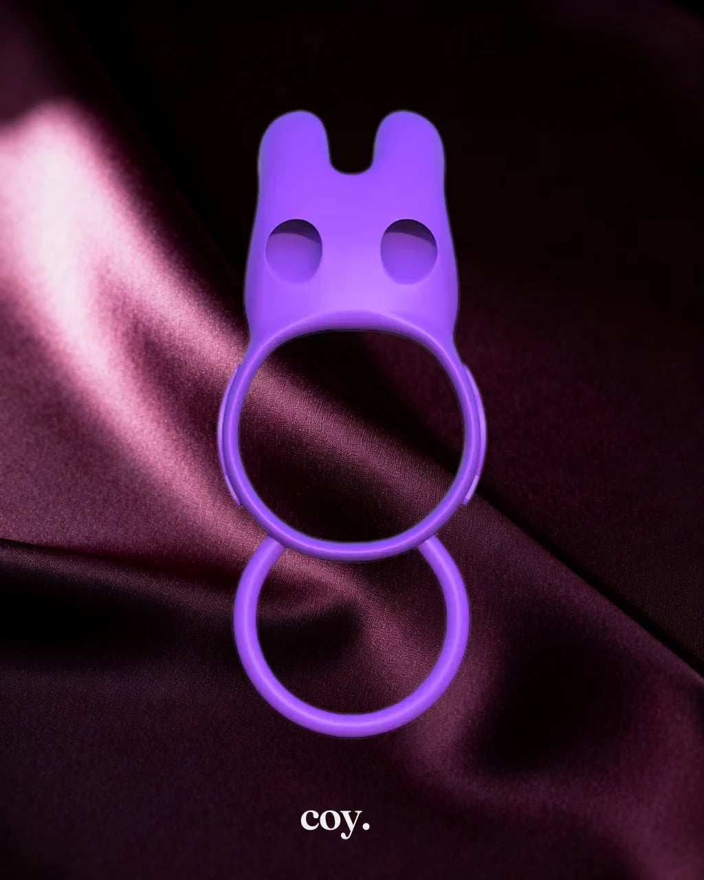 Fantasy C-Ringz Twin Teazer Rabbit Cock Ring — Purple — Coy