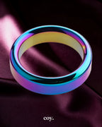 Share Satisfaction Kink Range Iridescent Penis Head Cock Ring 41 MM — Coy