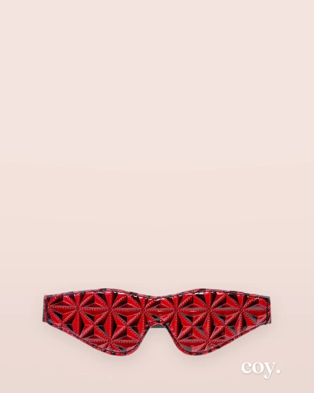 Crimson Tied Full Out Embossed Blindfold — Coy
