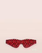 Crimson Tied Full Out Embossed Blindfold — Coy