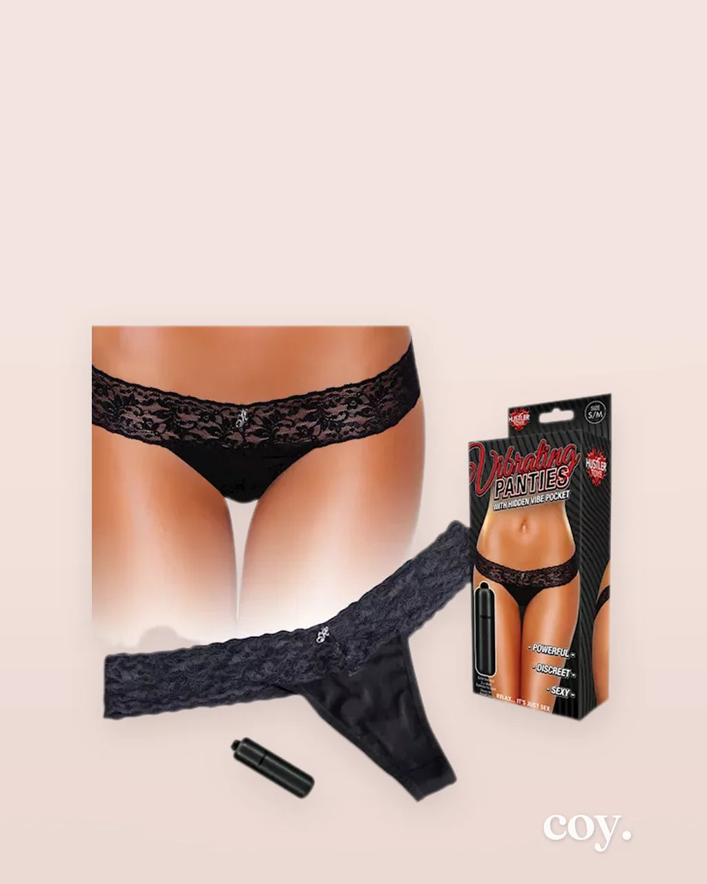 Vibrating Lace Thong — Coy