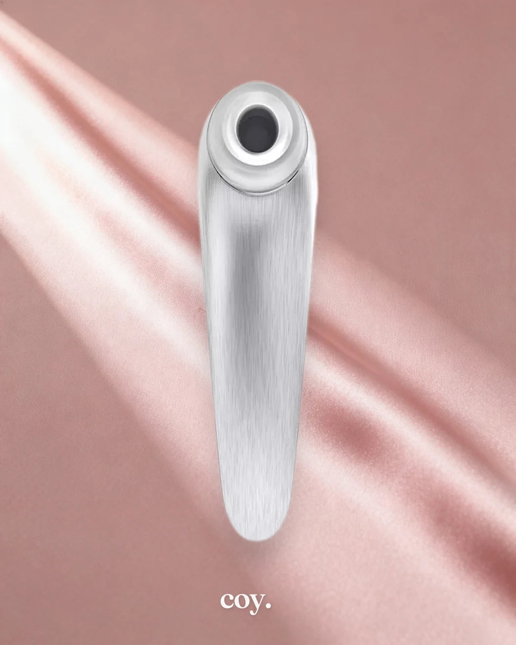 Satisfyer Luxury High Fashion Clit Clitoral Vibrator — Silver — Coy