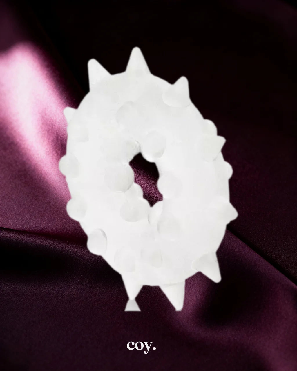 Cal Exotics Sexagon Enhancer 2 Cock Ring — Clear — Coy