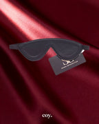 Bound X Stitched Edge Blindfold — Black — Coy