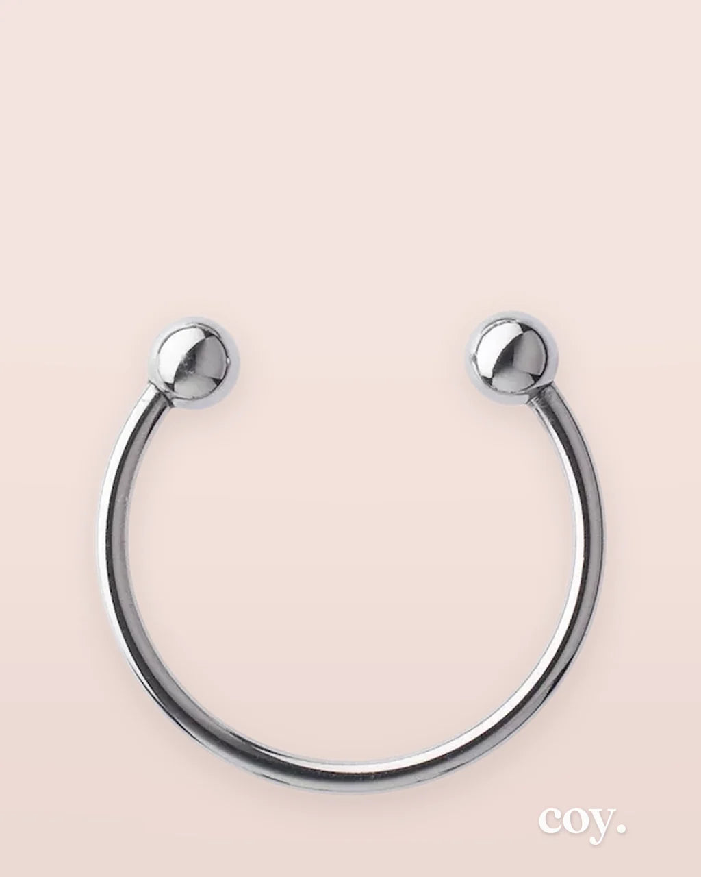 Kinki Range Double Ball Open Stainless Steel Penis Head Ring — Coy