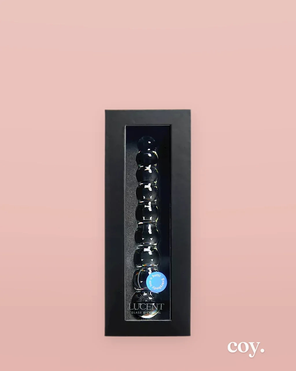 Lucent Celeste Beaded Glass Wand — Coy