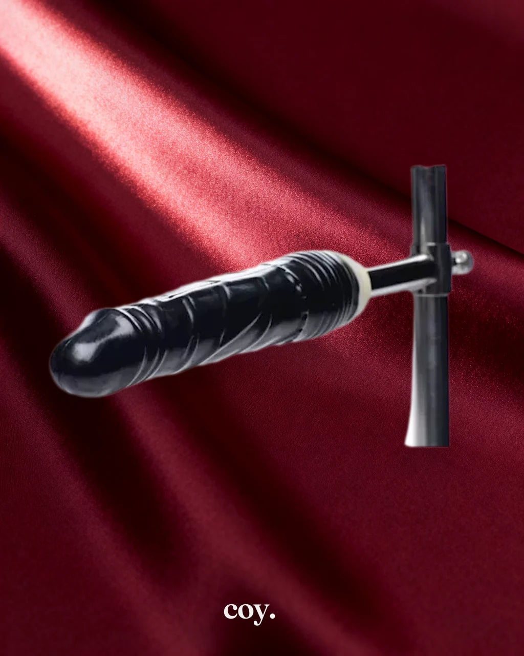 Stuck and Stuffed Stockade with Dildo — Coy