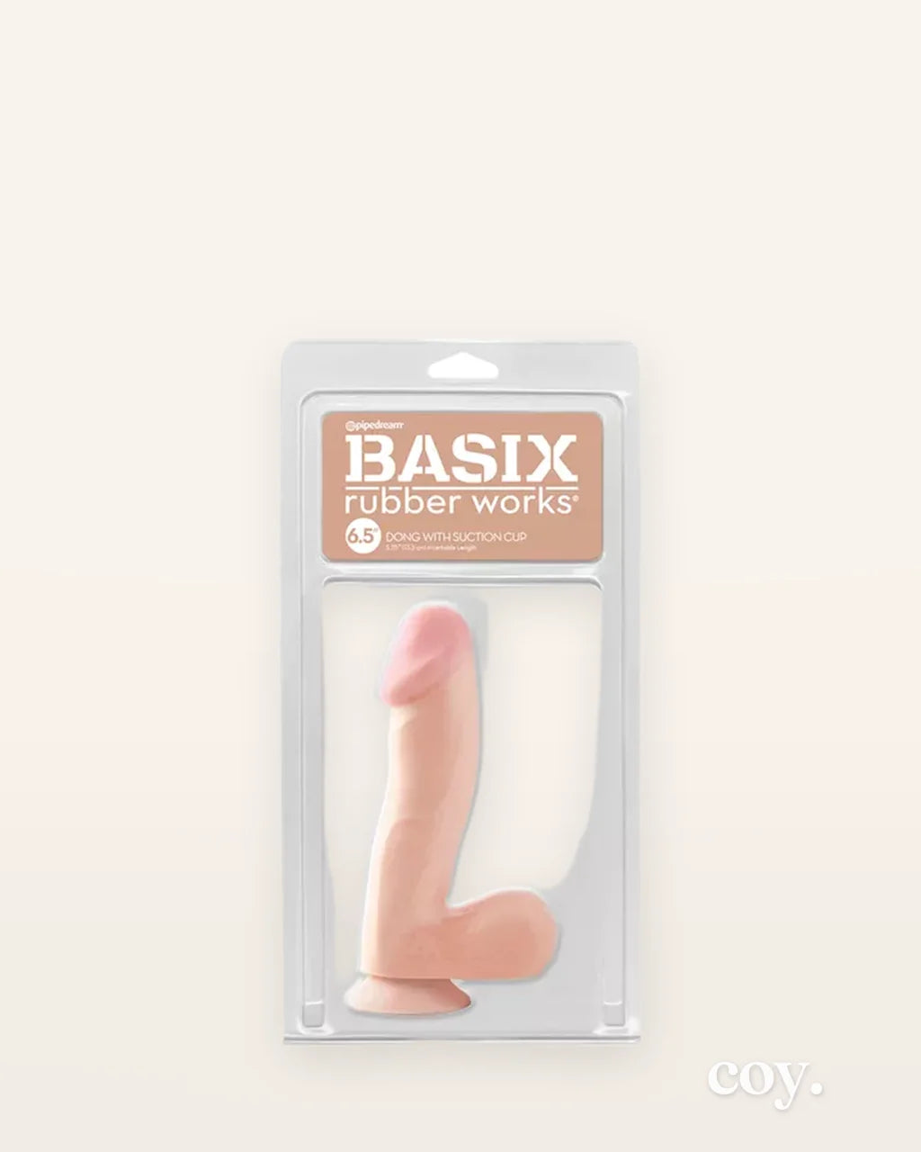 Basix 6.5 Inch Suction Cup Dildo — Coy