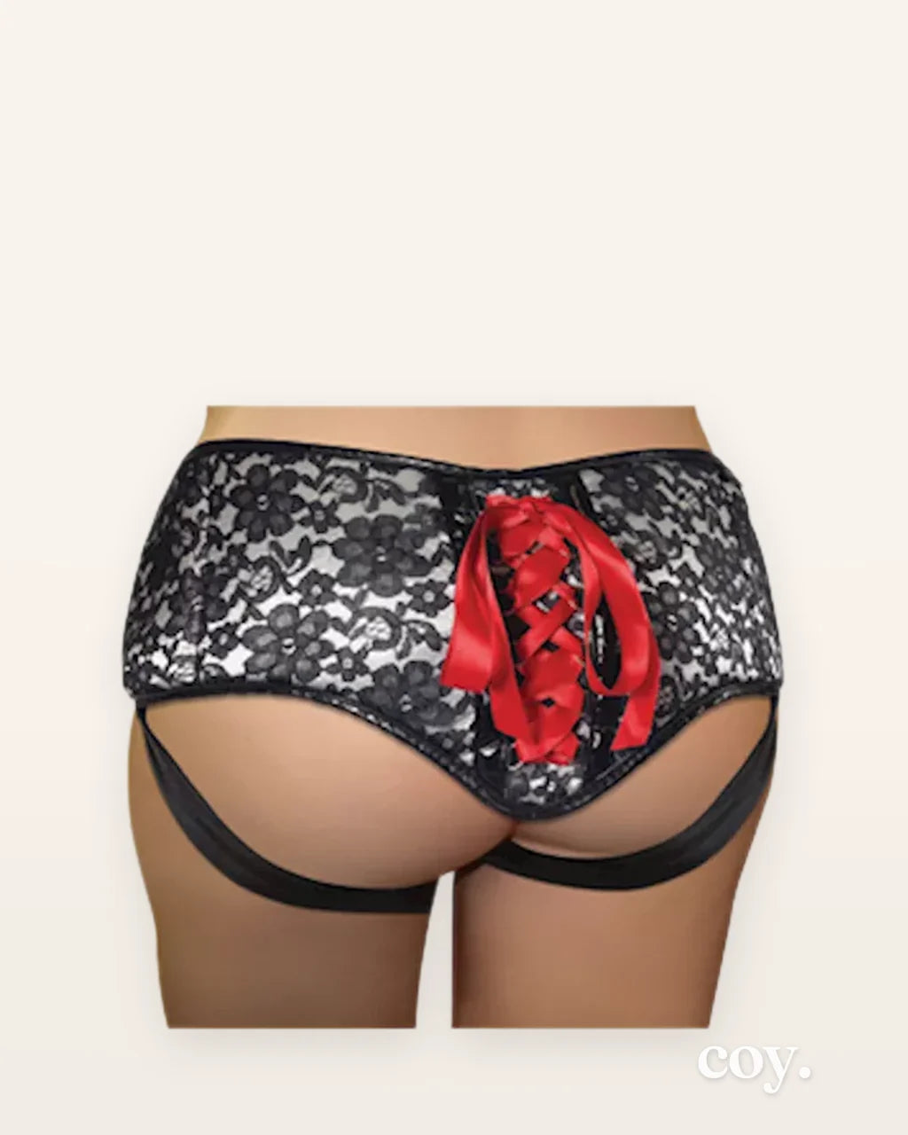 Plus Size Lace Corsette Strap-On — Coy