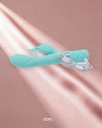 Pillow Talk Kinky Rabbit Vibrator 8.5 Inch — Green — Coy