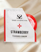 Share Satisfaction Strawberry Flavoured Condoms 100 Bulk Pack — Coy