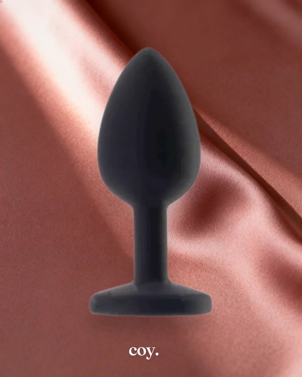 Share Satisfaction Kink Range Silicone Gemmed Butt Plug Small — Purple — Coy
