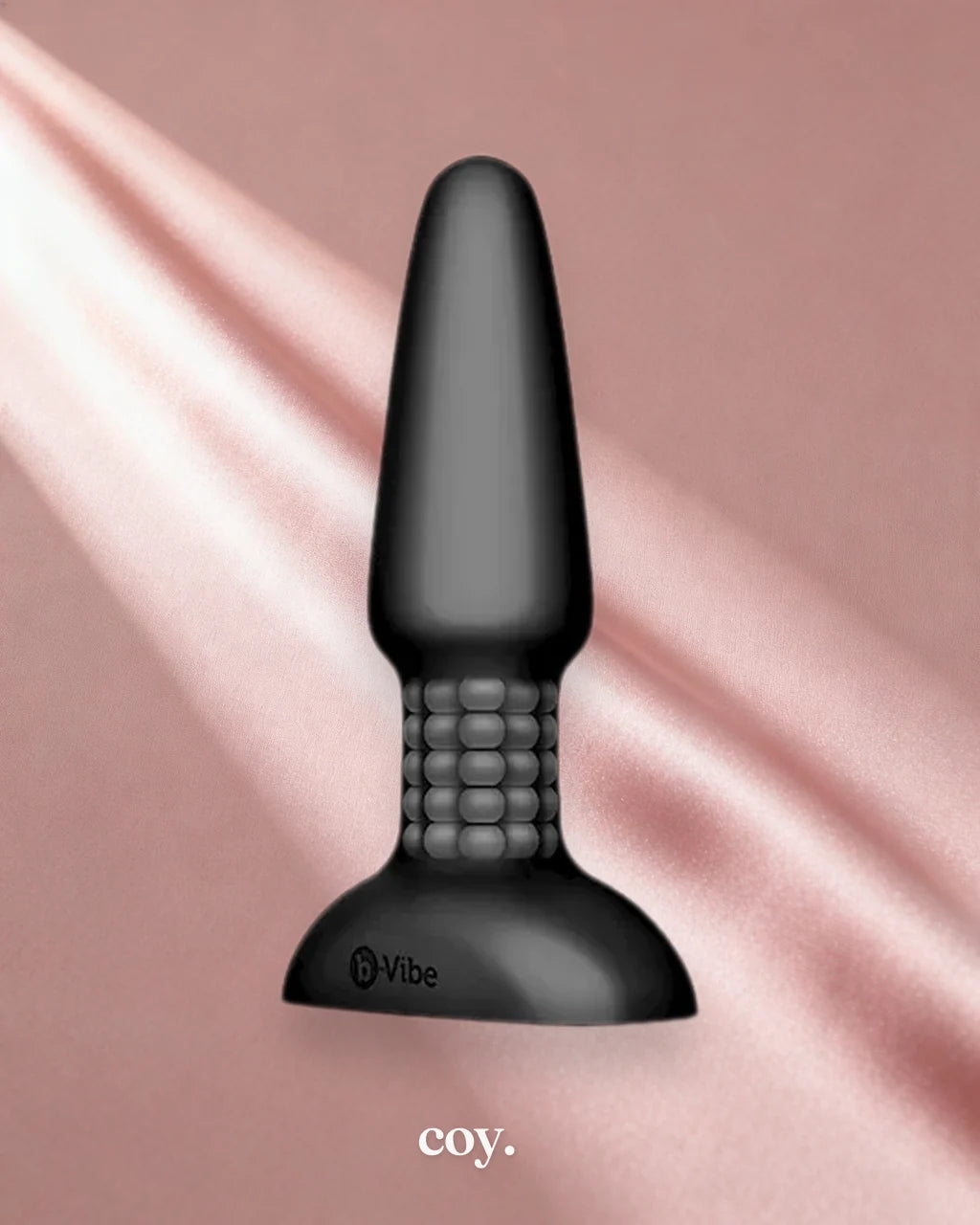 B-Vibe USB Rechargeable Rimming Plug 5.8 Inch — Black — Coy