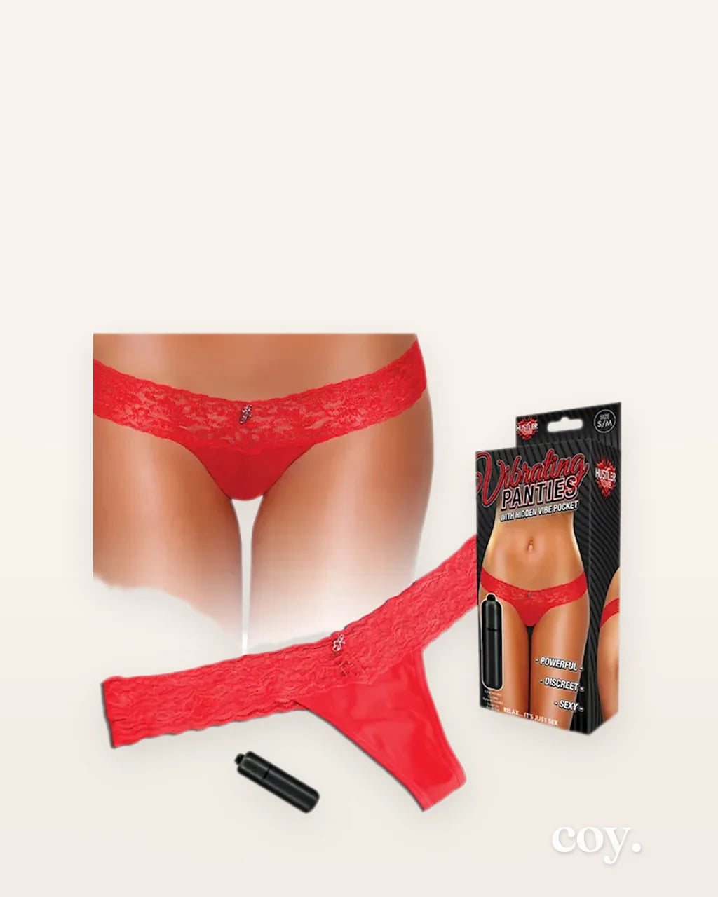 Vibrating Lace Thong — Coy