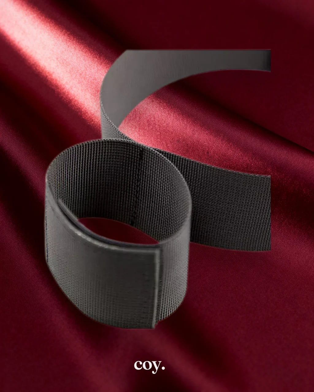 Leather Play Easy Strap Restraints — Black — Coy