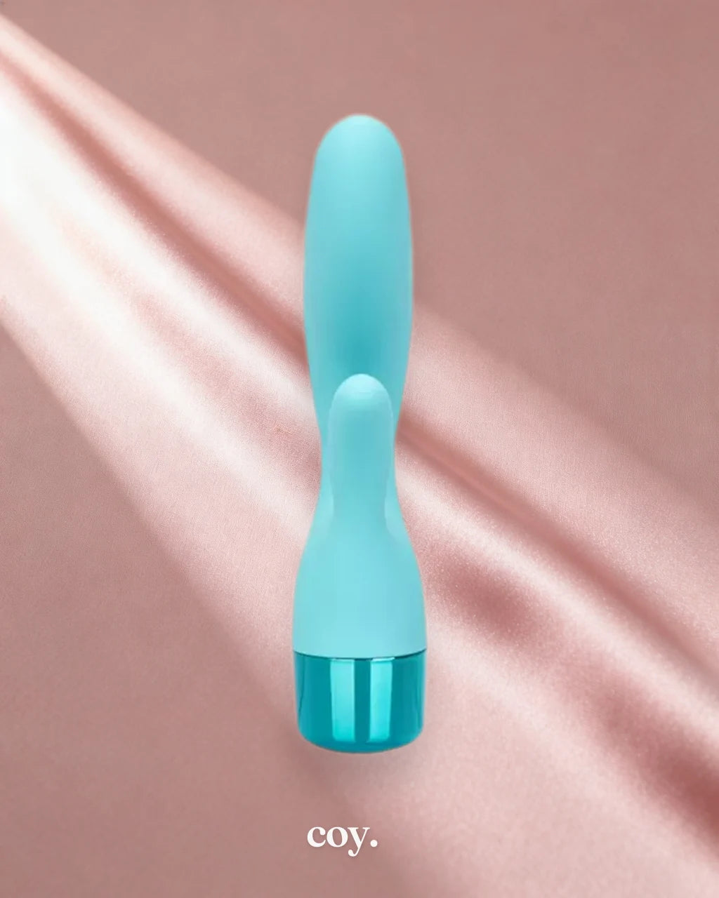 Cal Exotics Eden Lover Rabbit Vibrator 4 Inch — Teal — Coy