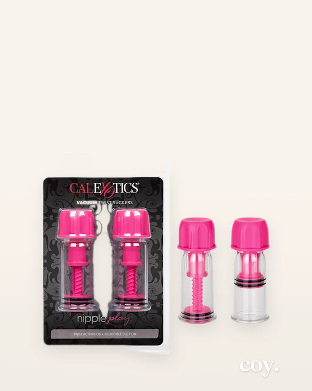 Nipple Play Vacuum Twist Suckers Pink — Coy