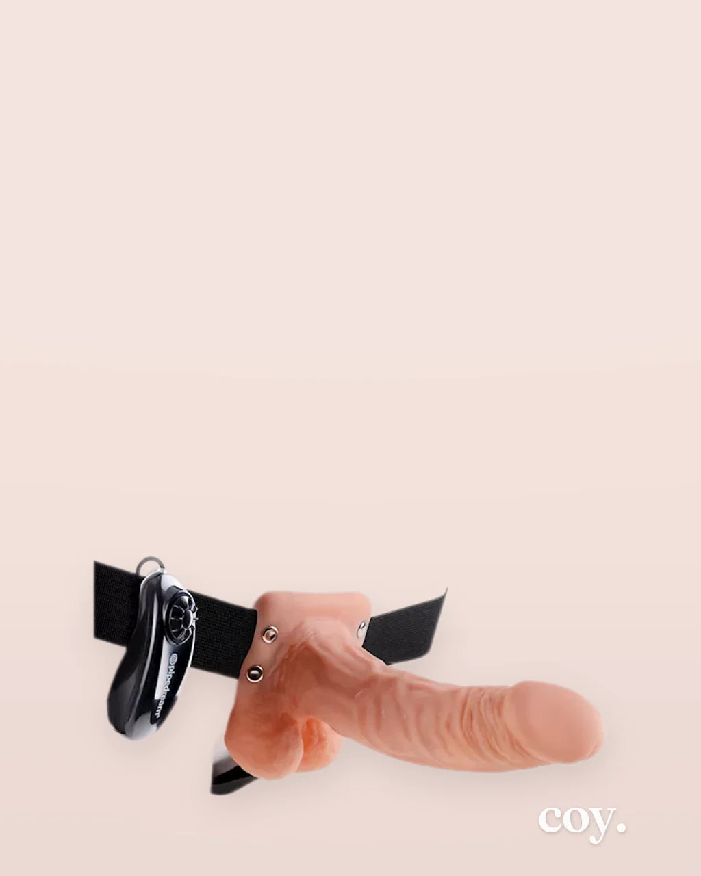 Fetish Fantasy 7? Vibrating Hollow Strap-On With Balls — Coy