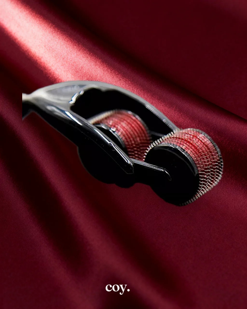 Leather Play Duo Sensory Wheel — Red — Coy