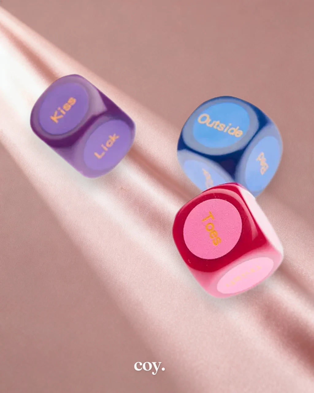 Share Satisfaction Play Sexy Dice Set of 3 Adult Game — Coy