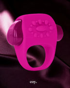 Jopen Halo Vibrating Cock Ring — Pink — Coy