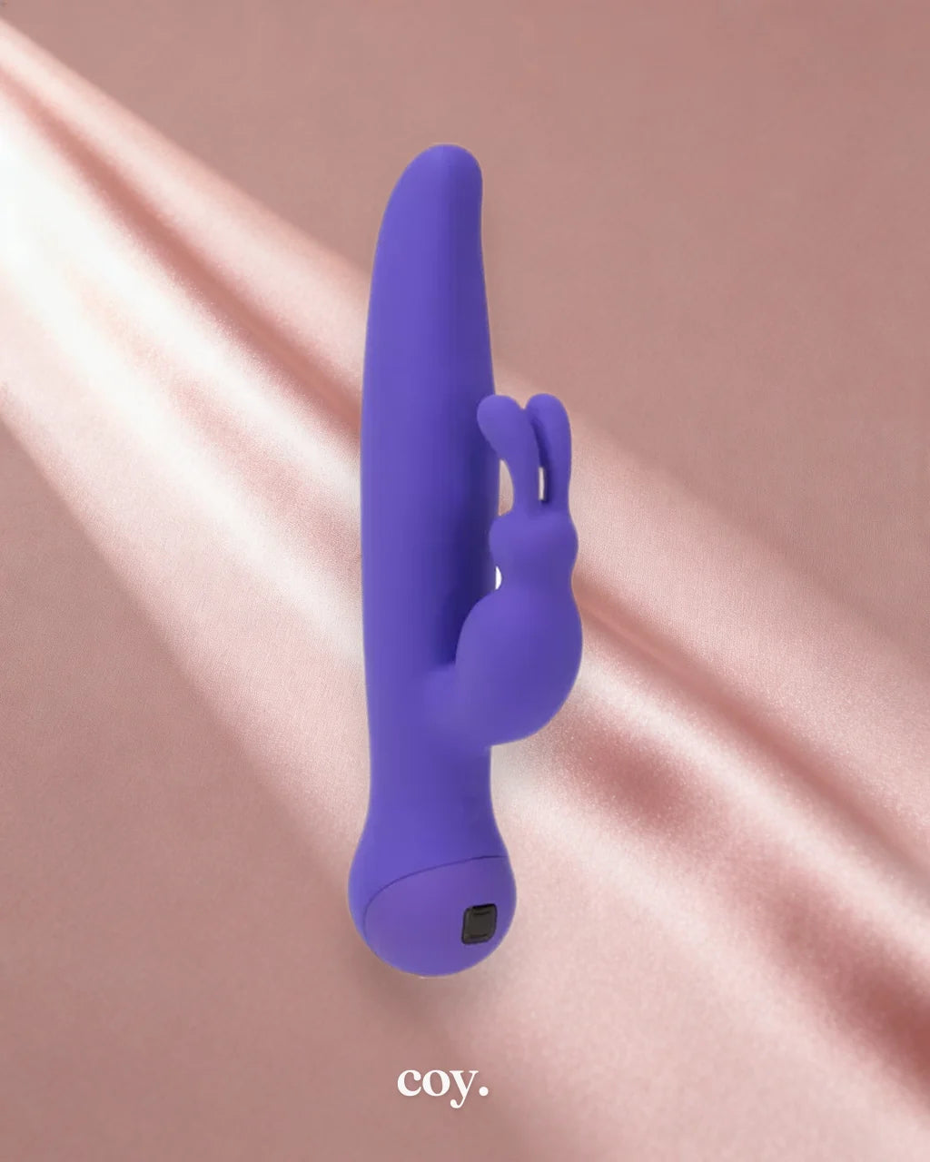Swan Touch Duo Rabbit Vibrator 9 Inch — Purple — Coy