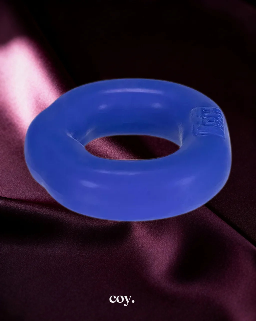 OxBalls Fit Ergo Long Wear Cock C-Ring — Blue — Coy