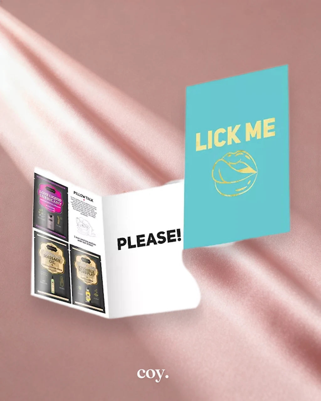 Lick Me...Please! Greeting Card — Coy
