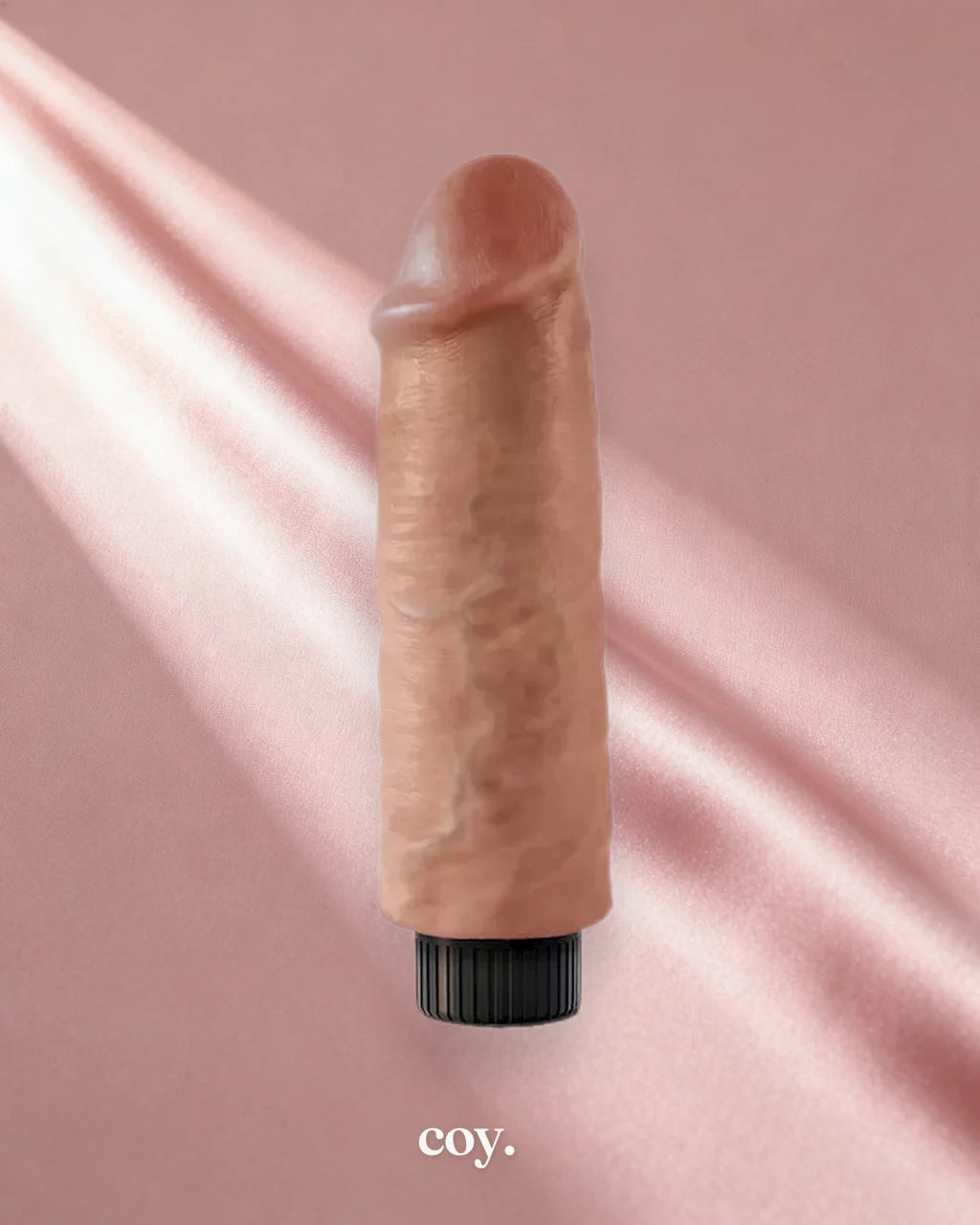 King Cock 6 Inch Vibrating Cock Realistic Vibrator — Tan — Coy