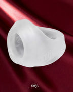 OxBalls Clutch Cock and Ballsling CBT Toy — Clear — Coy