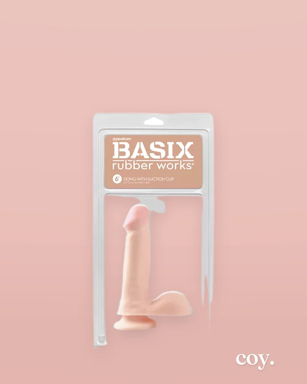 Basix 6 Inch Suction Cup Dildo — Coy