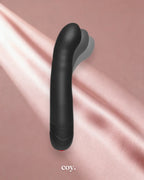 Kink the Hot Spot Silicone Vibrating Flex Massager — Black — Coy