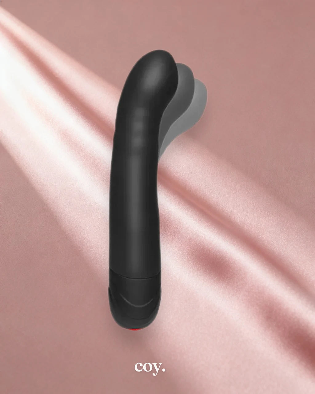 Kink the Hot Spot Silicone Vibrating Flex Massager — Black — Coy