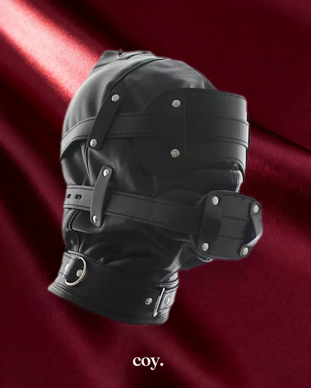 Leather Play Total Lockdown Hood — Black — Coy