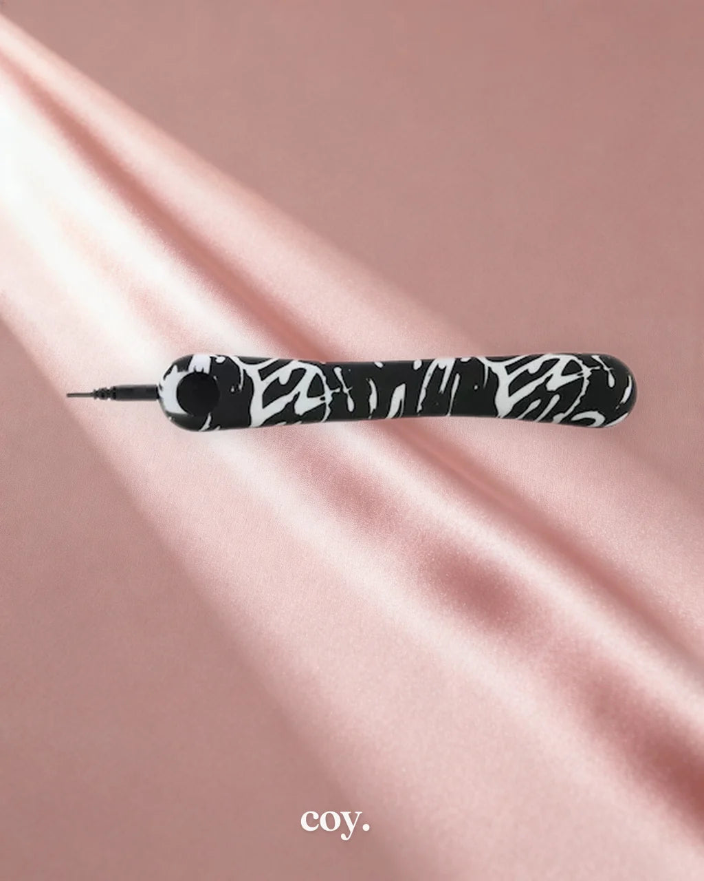Cal Exotics Hype Flexi-Wand Classic Vibrator 5.5 Inch — Black / White — Coy