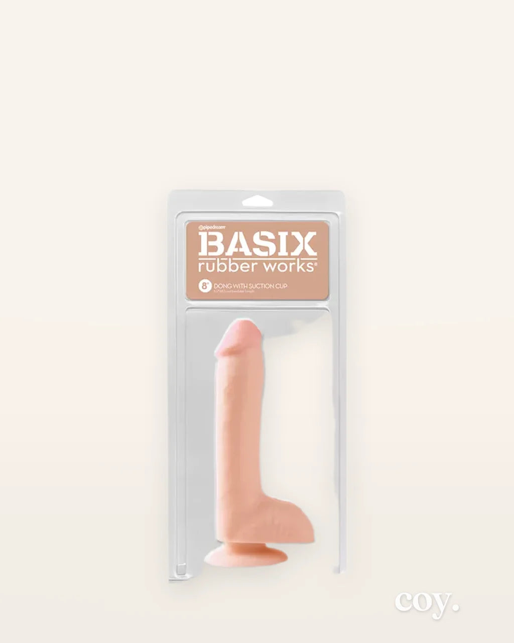 Basix 8 Inch Suction Cup Dildo — Coy