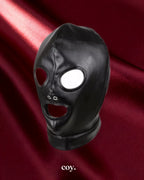 Leather Play Premium Hood — Black — Coy