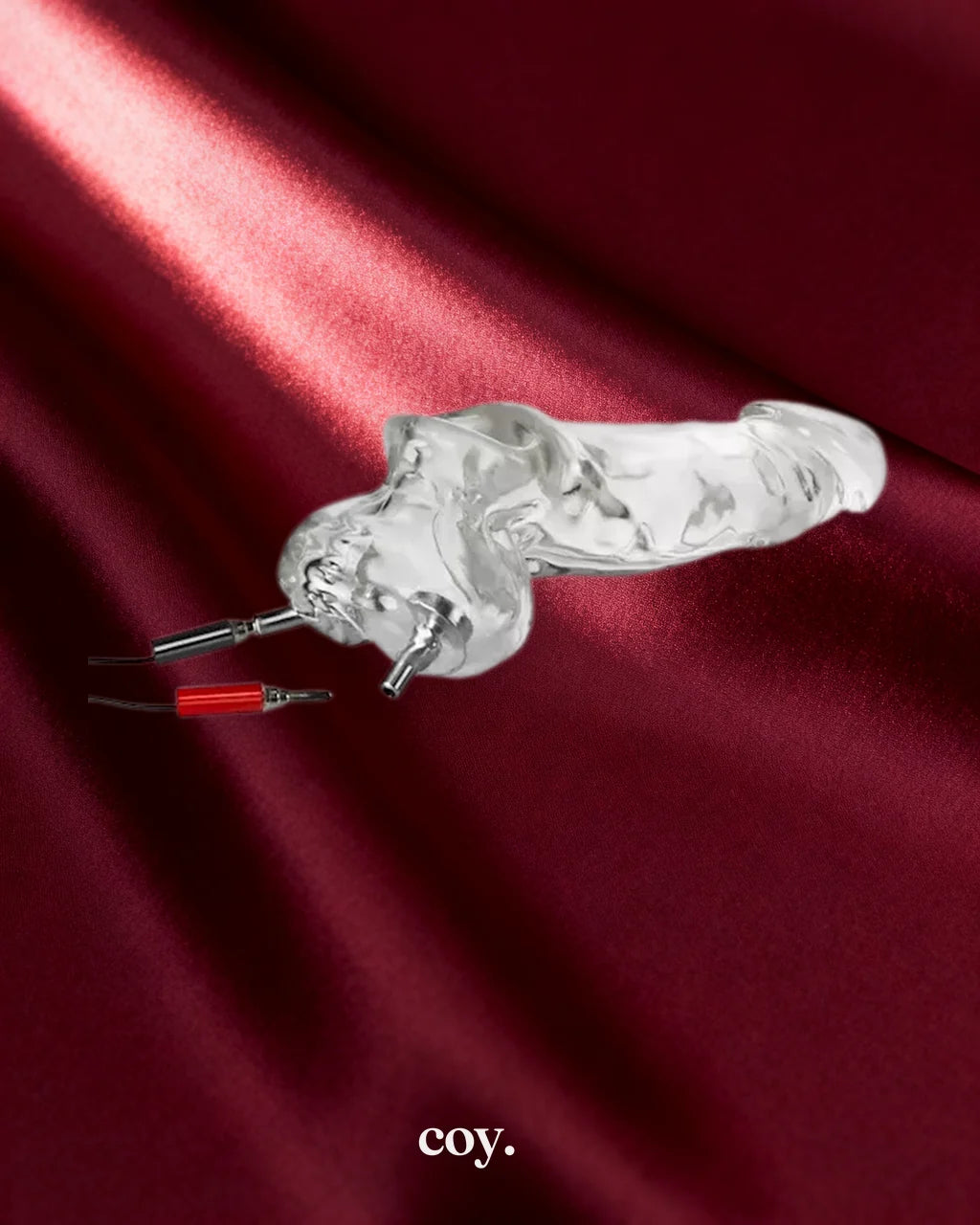 OxBalls Daddy Electro Cocksheath with Balls Sex Toy — Clear — Coy