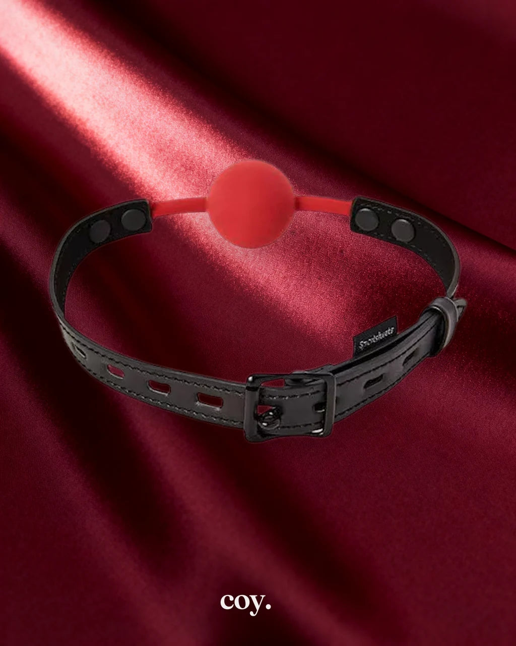 Sportsheets Saffron Ball Gag — Red — Coy