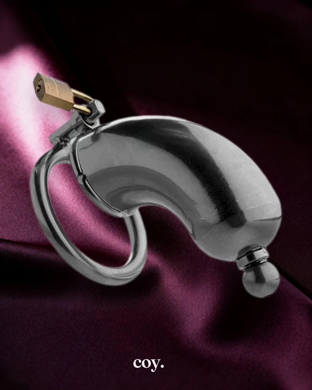 Chastity Cage With Urethral Insert — Coy
