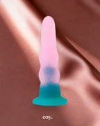 Share Satisfaction Nood Colours Glitter Rippled Cup Dildo 6.1 Inch — Coy