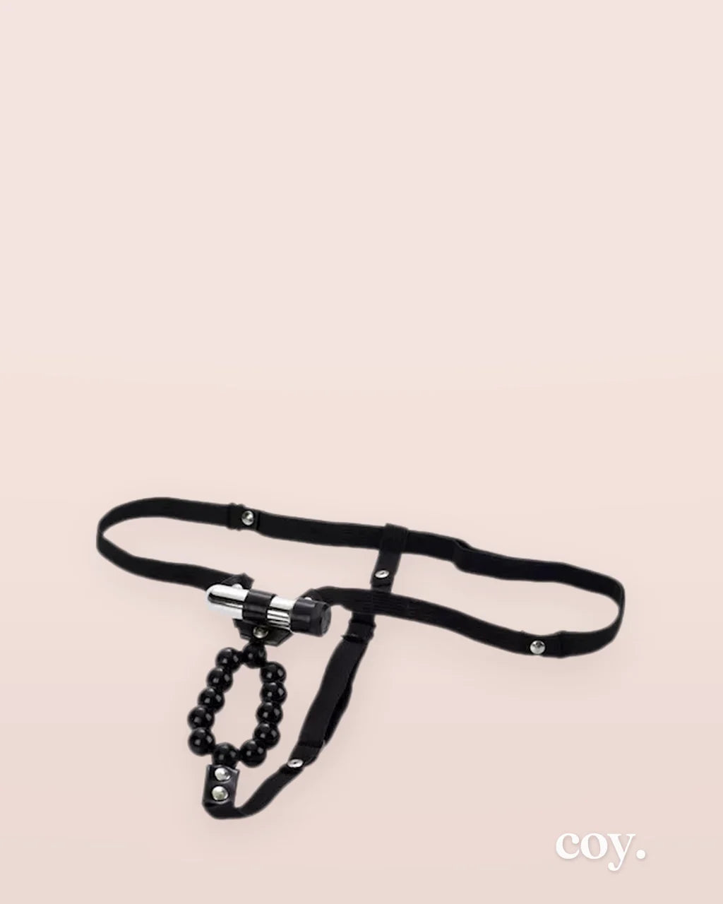 Vibrating Lovers Thong With Stroker Beads — Coy