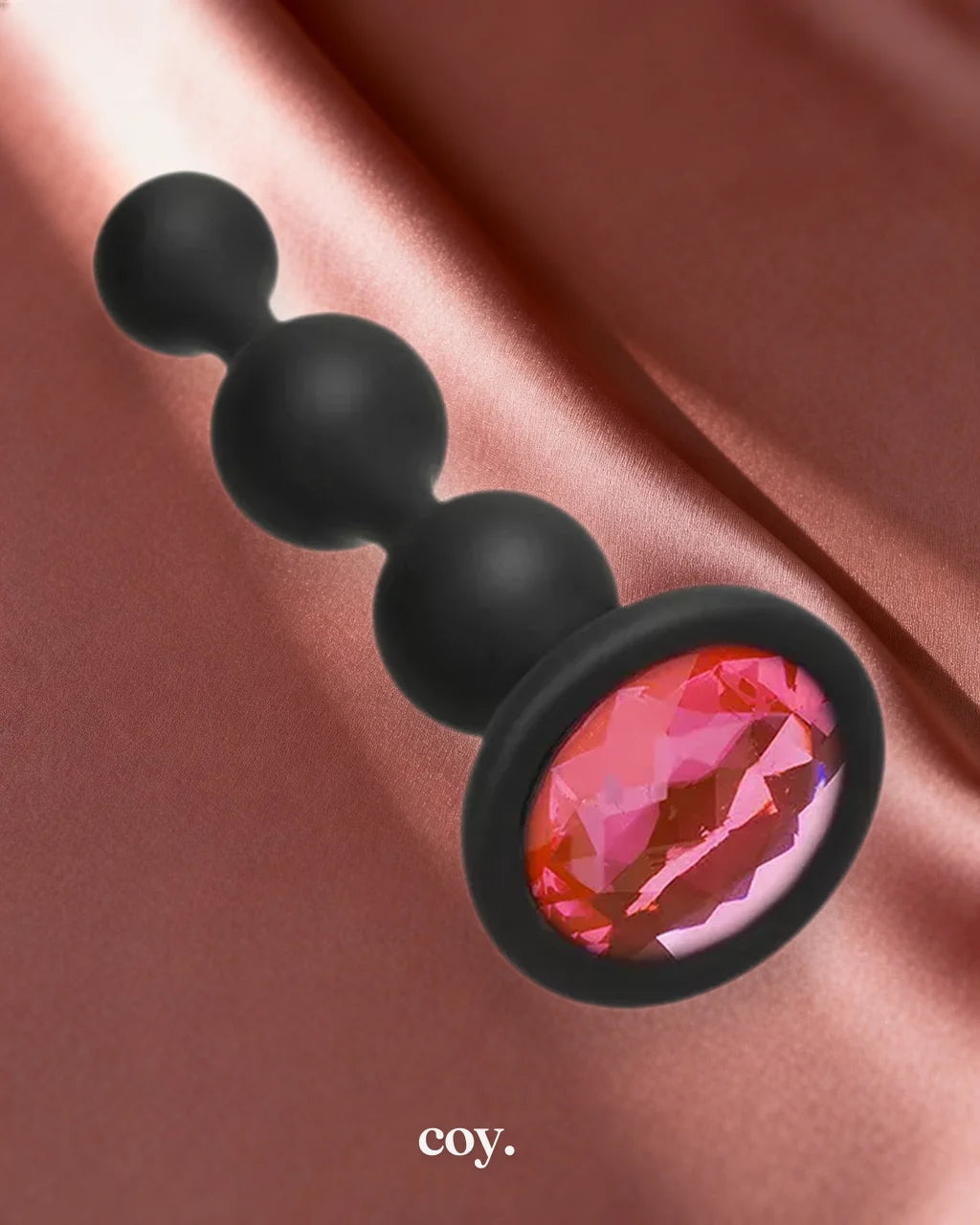 Booty Bling Jewelled Wearable Silicone Anal Beads Plug — Coy