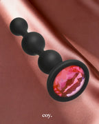 Booty Bling Jewelled Wearable Silicone Anal Beads Plug — Coy