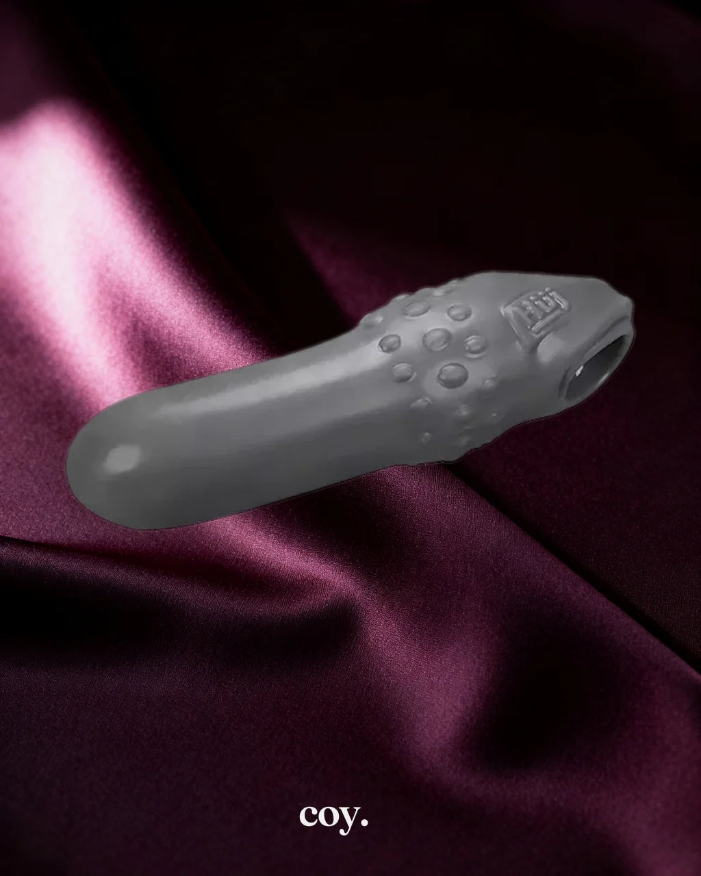 OxBalls Swell Adjust-Fit Cocksheath Penis Sleeve — Grey — Coy