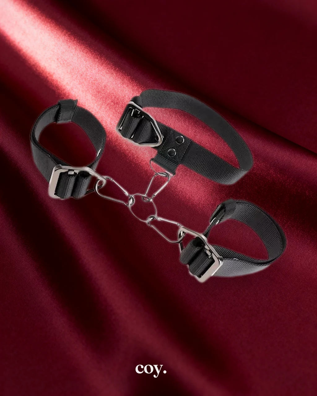 Sir Richards Command Cuff and Collar Set — Black — Coy