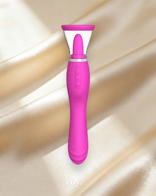 Lottie Pussy Pump and Licking Vibrator — Coy