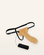 Size Matters Erection Assist Hollow Strap-On Vibe — Coy